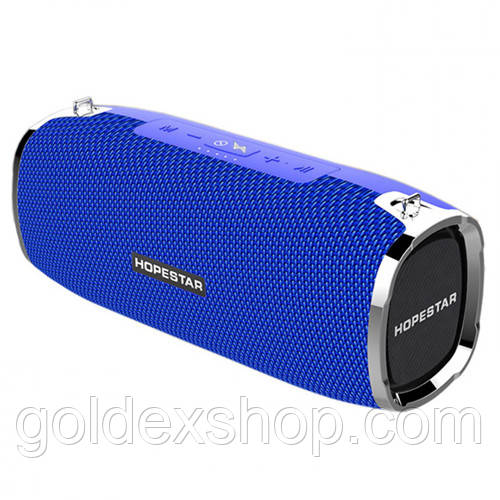 Музична колонка блютуз HOPESTAR-A6, StrongPower, c функцією speakerphone, PowerBank, blue