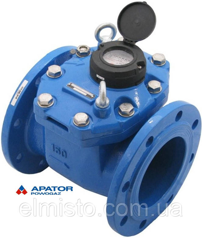 Водознімач Apator PoWoGaz MWN-125-NK (XB) з імпульсним виходом турбінний Ду-125 сухохід промисловий