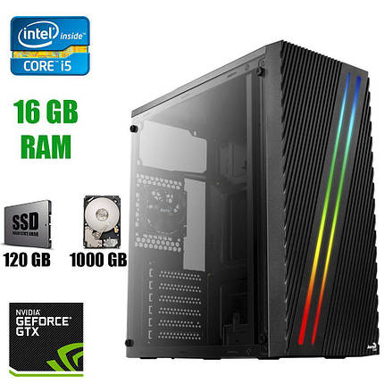 AeroCool Streak RGB New / Intel Core i5-4590 (4 ядра з 3.3 - 3.7 GHz) / 16 GB DDR3 / New 120 GB SSD+1000 GB, фото 2