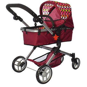 Коляска-трансформер для ляльок 9633 ручка регулюється