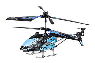 Вертоліт на пульті 3-к і/ч мікро WL Toys S929 з автопілотом (синій)