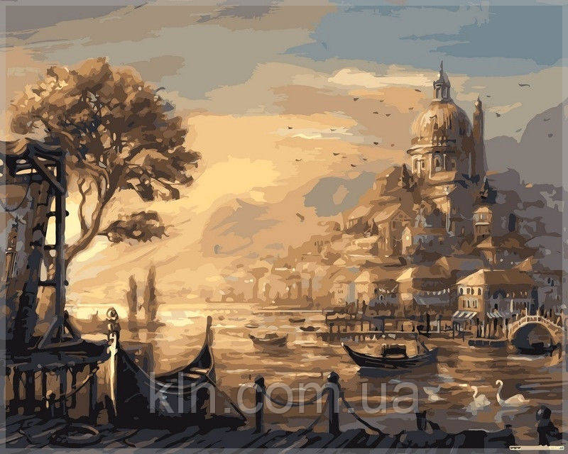 Картина за номерами Babylon VP051 Вечірня Венеція 40 х 50 см