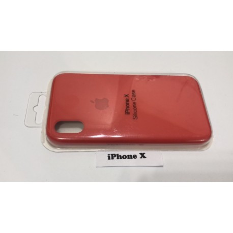 Силіконовий чохол для iPhone X червоний