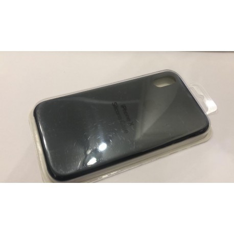 Чохол для Apple iPhone X силіконовий Темно-синій
