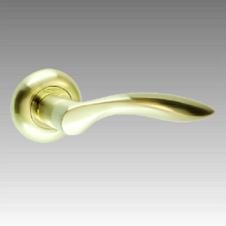 NEW KEDR ручка на розетах R10.050-AL-SB/PB(алюм/золото)