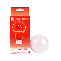 LED лампа ElectroHouse E27 15W A65 4100K 1350Lm (EH-LMP-1401)