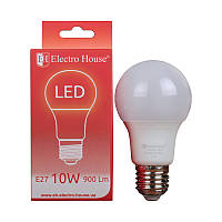 LED лампа ElectroHouse E27 10W A60 4100K 900Lm (EH-LMP-10A60)