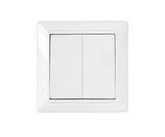 BYLECTRICA Вимикач С5 10-803 двоклавішний прихованого монтажу