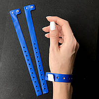 Виниловые контрольные браслеты на руку одноразовый пластиковый браслет для контроля Синий