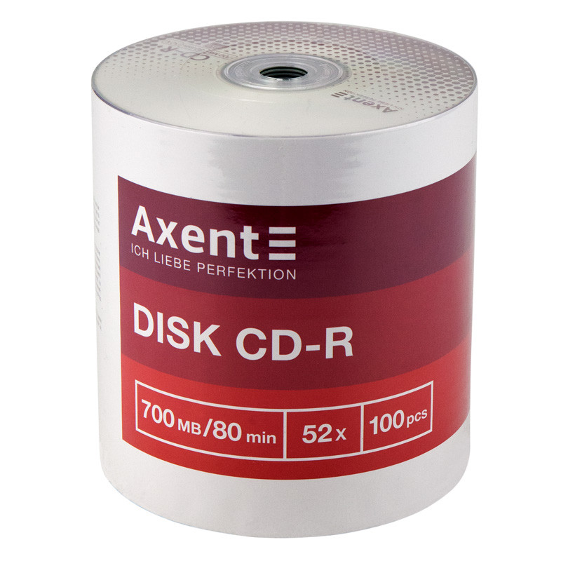 Axent CD-R 700MB / 80min 52X, 100 шт, масса 8101-A - фото 1 - id-p156942916