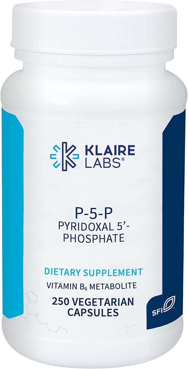 Klaire Pyridoxal 5'-Phosphate / Вітамін Б6 Піридоксаль-5-фосфат 250 капсул, фото 1