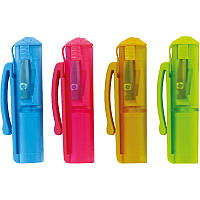 Точилка-ковпачок Cap, пластиковий корпус, контейнер (Cap Sharpener Pop)