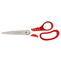 Ножиці Axent Shell 18 см, прогумовані ручки, біло-червоні
