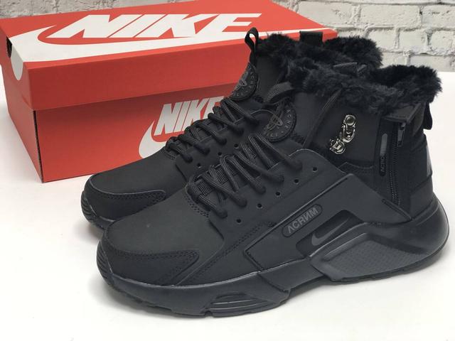Nike air huarache winter black best sale