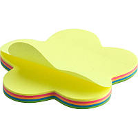 Блок паперу Axent 2443-05-A з липким шаром, 70x70 мм, 50 аркушів, квітка