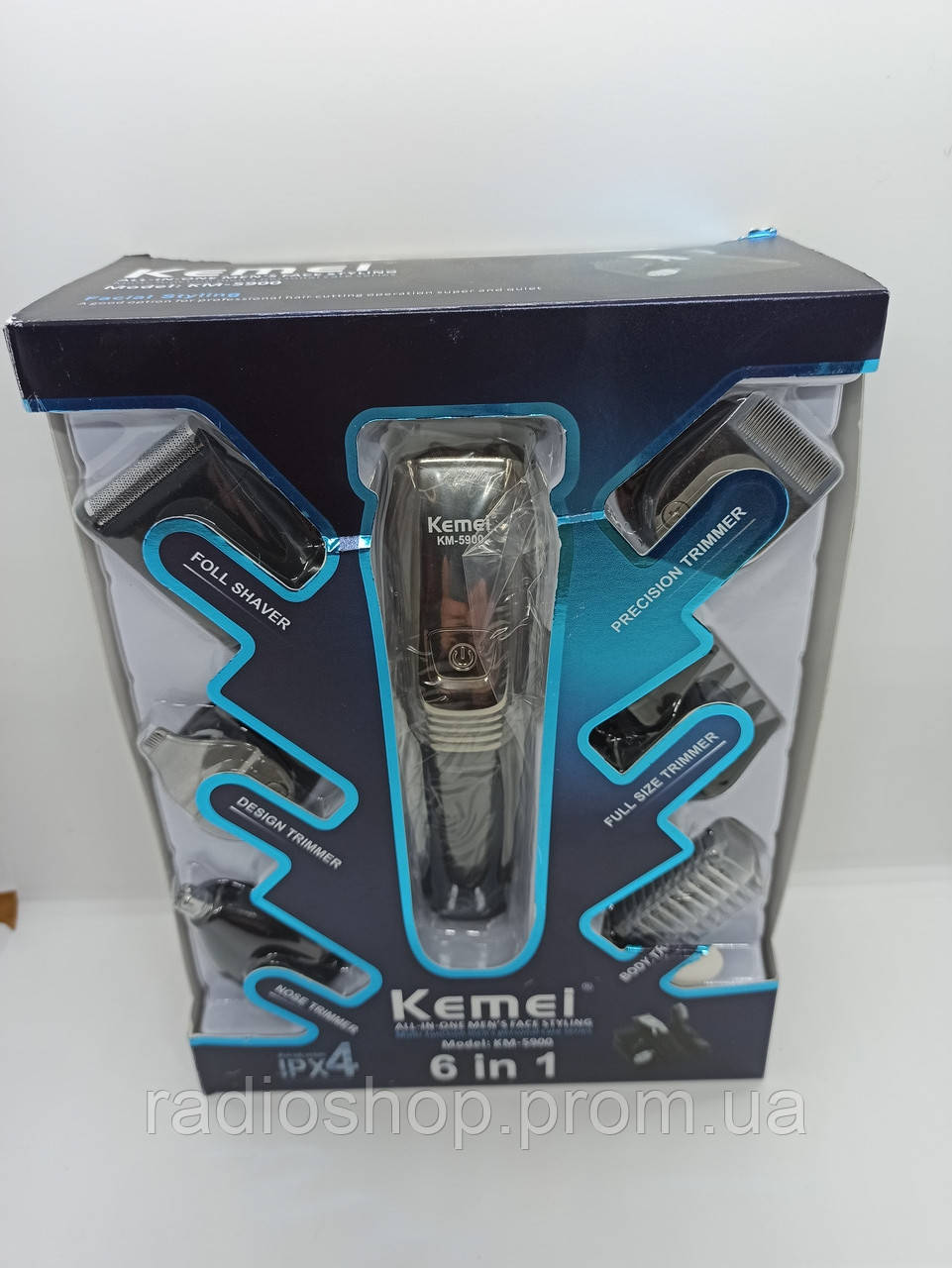Машинка для стриження Kemei KM-5900 6в1 Стайлер