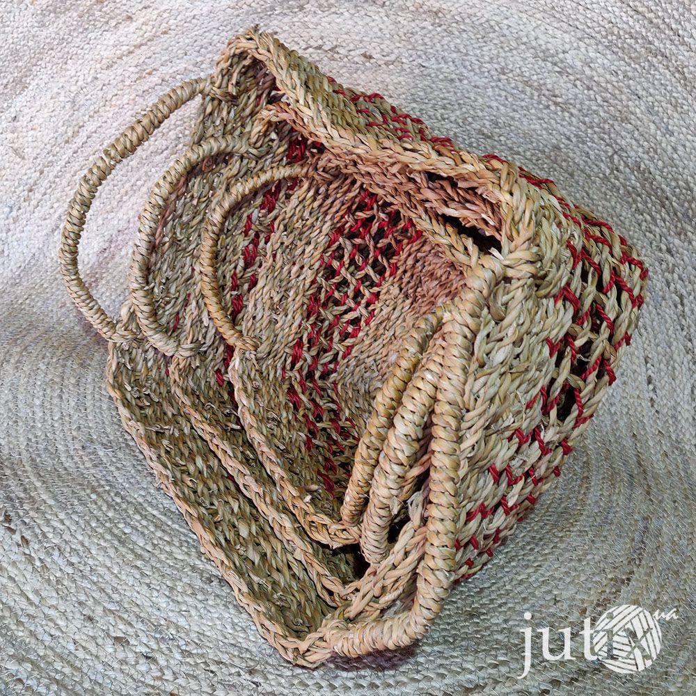 Уцінка - Корзина плетена квадратна (хогла)