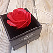 Скринька для подарунка Коробка з трояндою з мила і відділенням під прикраса Best Wishes подарунок дівчині мамі, фото 3