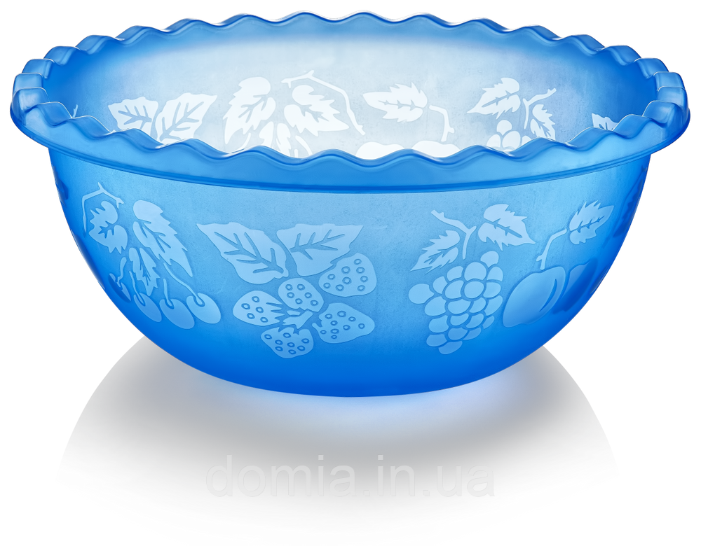 Таз круглий прозорий "Фрути" DUNYA PLASTIK ТУРЦІЯ (ø 35 x 14,4 СМ) 9 л. 10503