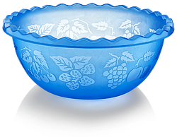 Таз круглий прозорий "Фрути" DUNYA PLASTIK ТУРЦІЯ (ø 35 x 14,4 СМ) 9 л. 10503