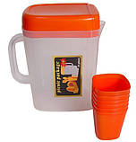 Набір для пікніка пластиковий MHZ R30214 на 6 персон, 35 предметів, червоний (SH014884), фото 4