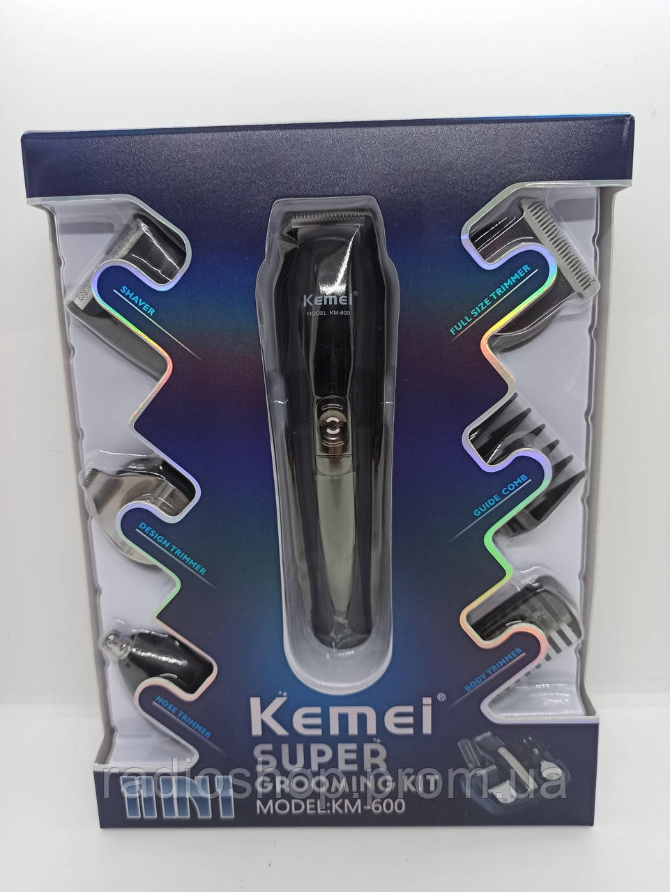Професійний набір для стрижки волосся Kemei KM-600 в 1 11