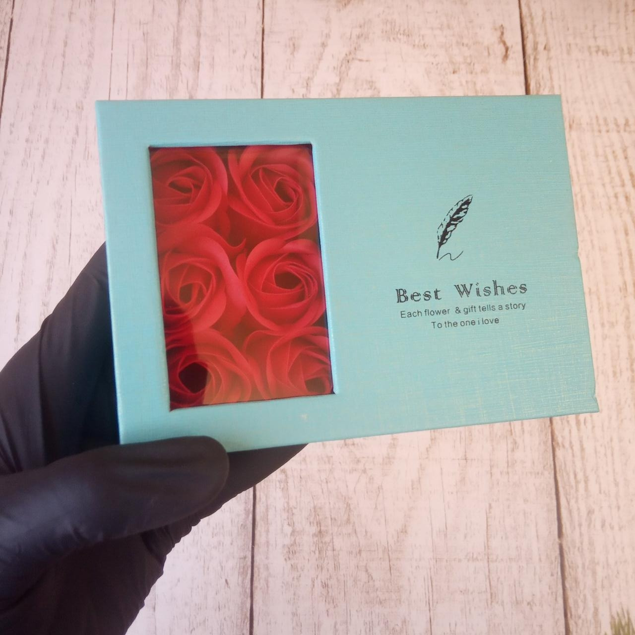 Подарок девушке розы Шкатулка с мылом ручной работы Место под украшение оригинальный набор вечная (Живые Фото) - фото 6 - id-p1280041423