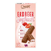 Молочний шоколад CHOCEUR Erdbeer Joghurt, 200 g.