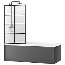 Ширма для ванни Rea LAGOS-1 CZARNY 70X140