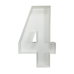 Цифра 4 з пінокартону (1м)