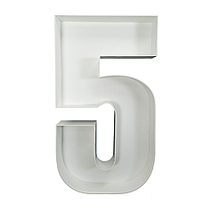 Цифра 5 з пінокартону (1м)