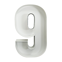 Цифра 9 з пінокартону (1м)