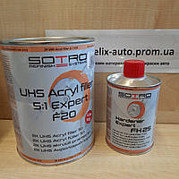 Грунт наповнювач акриловий SOTRO 2K UHS Acryl filler 5:1 Expert F20 1,0 л