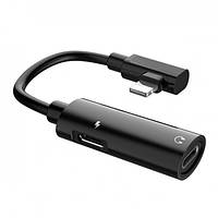 Перехідник Hoco LS18 Dual Lightning audio converter на 2 lightning роз'єми