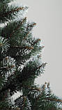 Штучна ялинка Снігова Королева 1,5 м зелена. Ялина засніжена. Штучна ялинка з білими кінчиками, фото 9