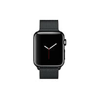 Ремінець для годинника Milanese loop steel bracelet Apple watch, 42-44 мм. Black, фото 4