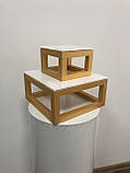 Підставка для ярусного торта з дерева та акрилу Manific Decor, фото 2