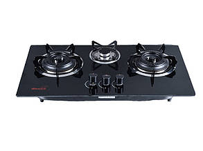 Газова плита таганок скло Wenice 3 конфорки