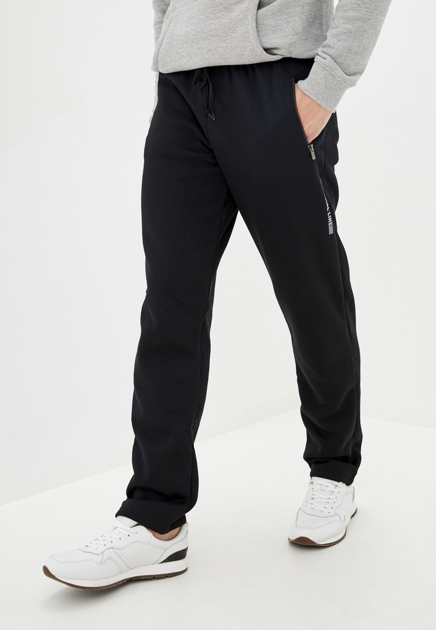 Чоловічі утеплені трикотажні штани з начосом Tailer Sport, розміри від 50 до 58