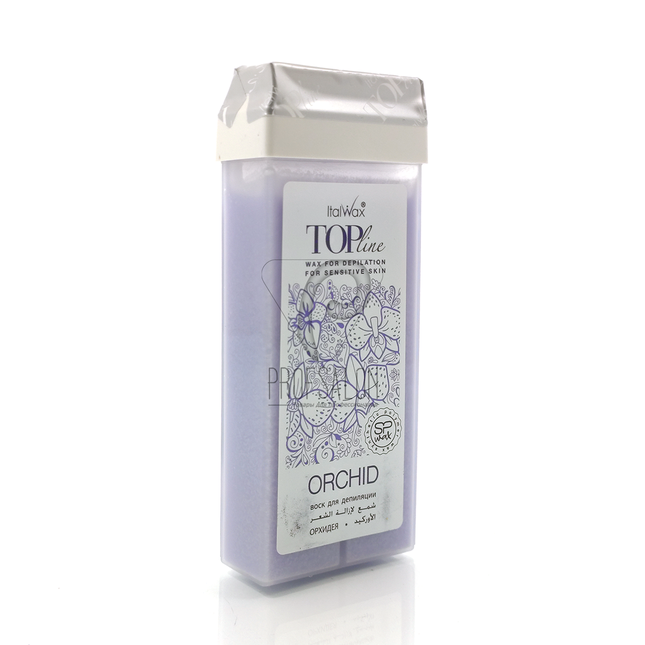 Віск для депіляції в касеті з роликом ItalWax TOP LINE Орхідея (Orchid) 100 мл