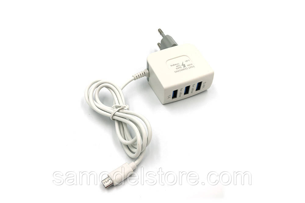 Мережевий зарядний пристрій Quick charge 3 USB 3,4A, фото 1