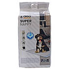 Одноразові пелюшки для собак 90*60 см Croci Super nappy 50 шт/уп, фото 2