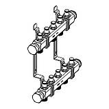 Колектор для систем опалення TECE на 3 контури з регуляторами, нержавіюча сталь (712541), фото 2