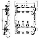 Колектор TECE HKV 2 з ротометрами, 1" з нержавіючої сталі, фото 3