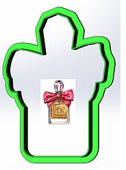 Пластикова вирубка "Парфум №2", 10см