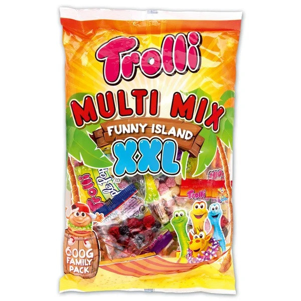 Цукерки желейні Trolli Multi Mix Funny Island XXL 500 г Німеччина