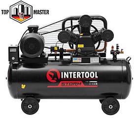 Компресор поршневий 200 л INTERTOOL PT-0040 (7.5 кВт 380Вт 1050 л/хв) 3 циліндри