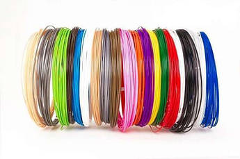 Пластик PLA 20 кольорів для 3D-ручки (20 кольорів по 10 м)