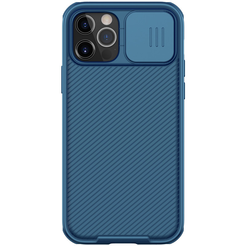 Магнітний чохол Nillkin для iPhone 12 / 12 Pro (6.1 ") (CamShield Pro Magnetic Case) Blue з захистом камери