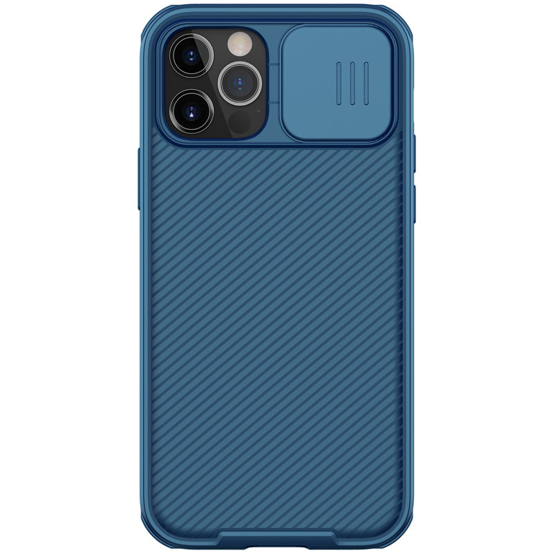 Nillkin iPhone 12 / 12 Pro (6.1") CamShield Pro Case Blue Чохол Накладка Бампер